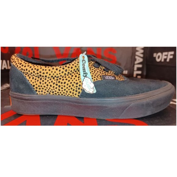 Vans Comfycush Era Tiny Cheetah Black Suede Men's 5.5/Women's 7 VN0A3WM9VWS - Picture 6 of 11